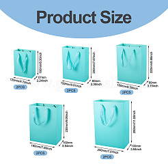 10Pcs 5 Sizes Kraft Paper Gift Shopping Bags Set&nbsp;ABAG-TA0002-23C
