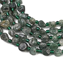 Natural Green Quartz Beads Strands&nbsp;GG-CBA3A44-C10-01