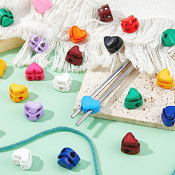 44Pcs 11 Colors Nylon Spring Cord Locks&nbsp;FIND-FH0016-85