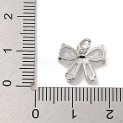 Rack Plating Brass Micro Pave Clear Cubic Zirconia Charms&nbsp;KK-U030-11P