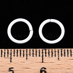 100Pcs Baking Paint Zinc Alloy Open Jump Rings&nbsp;FIND-WH0032-85A-03
