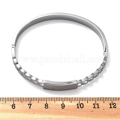 304 Stainless Steel Hinged Bangles for Women&nbsp;BJEW-A011-21P