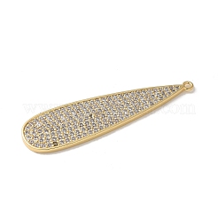 Brass Micro Pave Cubic Zirconia Pendants&nbsp;KK-P290-59G