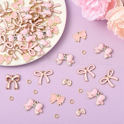 50Pcs 5 Styles Alloy Enamel Pendants&nbsp;ENAM-YW0005-77