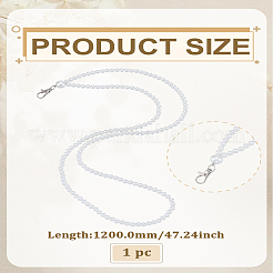 1Pc Plastic Imitation Pearl Beaded Dress Helpers&nbsp;DIY-LP0004-10A