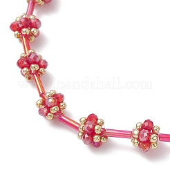 Glass Seed Beaded Bracelets for Women&nbsp;BJEW-MZ00216-02