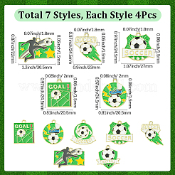 28Pcs 7 Styles Alloy Enamel Pendants&nbsp;FIND-SC0019-56