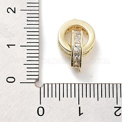 Brass Micro Pave Clear Cubic Zirconia Pendants&nbsp;X-ZIRC-L104-008G