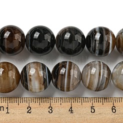 Natural Banded Agate Beads Strands&nbsp;G-NH0023-B01-01