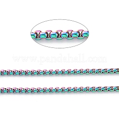 Ion Plating(IP) 304 Stainless Steel Box Chains&nbsp;CHS-H031-01MC