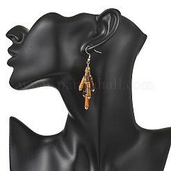 304 Stainless Steel Column Dangle Earrings&nbsp;EJEW-JE06784-01