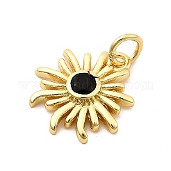 Sun Brass Micro Pave Cubic Zirconia Pendants&nbsp;KK-C134-11G-01