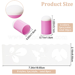 30Pcs 6 Colors Sponge Painting Tool&nbsp;DIY-CP0007-53