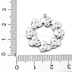 304 Stainless Steel Pendants&nbsp;STAS-R155-045GP-02