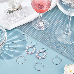 200Pcs Brass Wine Glass Charm Rings&nbsp;KK-SP0001-31B-P