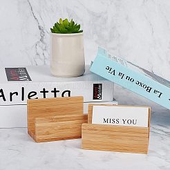 Wood Name Card Holder&nbsp;LS-AJEW-WH0104-11