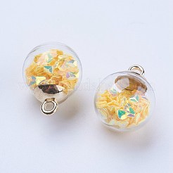 Glass Ball Pendants&nbsp;GLAA-G052-03G