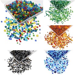 1050Pcs 10 Styles Glass Beads&nbsp;GLAA-YW0004-19B