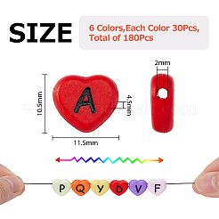 180Pcs 6 Colors Horizontal Hole Opaque Acrylic Beads&nbsp;SACR-HY0001-01