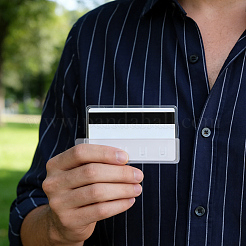 15Pcs Plastic Swipe ID Card Holder&nbsp;AJEW-CP0011-63