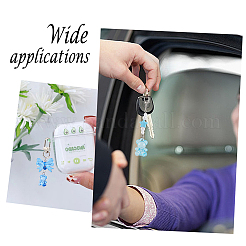 50Pcs Transparent Acrylic Pendants&nbsp;TACR-FP0001-08