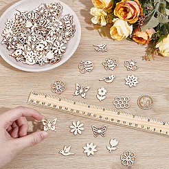 150Pcs Unfinished Wood Cutouts&nbsp;DIY-GO0002-73