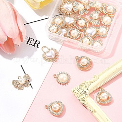 25Pcs 5 Styles Alloy Rhinestone Charms&nbsp;FIND-FS0003-53