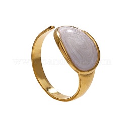 Oval 304 Stainless Steel Enamel Cuff Rings&nbsp;FS-WGAC0F3-02