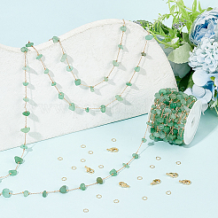 DIY Natural Green Aventurine Jewelry Set Making Kit&nbsp;DIY-WR0004-16A