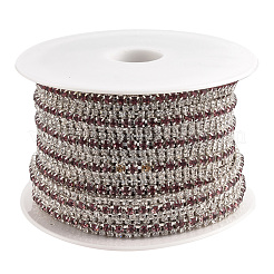 Brass Rhinestone Strass Chains&nbsp;CHC-T006-01G
