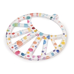 Printed Transparent  Acrylic Pendants&nbsp;FIND-K017-13