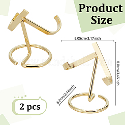 Iron Crystal Ball Stands&nbsp;AJEW-WH650-47G