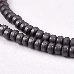 Matte Style Frosted Non-magnetic Synthetic Hematite Beads Strands&nbsp;LS-G-M007-78