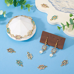 16Pcs Alloy Rhinestone Connector Charms&nbsp;ALRI-TA0001-39
