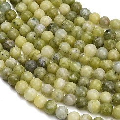Natural Chinese Jade Southern Jade Beads Strands&nbsp;G-Z158-A01-6mm
