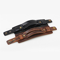 1Pc Cowhide Cord Wide Cord Bracelets&nbsp;BJEW-CL0001-07B