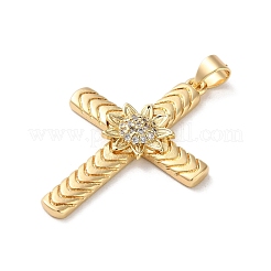 Brass Micro Pave Cubic Zirconia Pendants&nbsp;KK-A212-08B-G