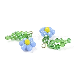 Glass Beaded Pendants&nbsp;GLAA-C028-07A