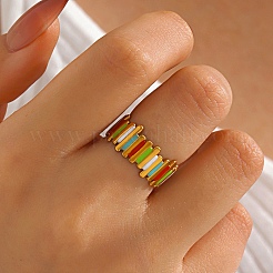 304 Stainless Steel Cuff Open Rings for Women&nbsp;RJEW-I113-02G-04