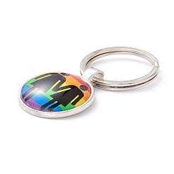 Pride Style Glass Keychain&nbsp;KEYC-F033-01K