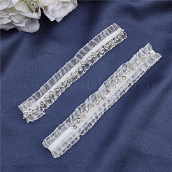 Lace Elastic Bridal Garters&nbsp;AJEW-WH0258-224