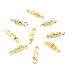 Brass Screw Clasps&nbsp;KK-N254-05G-NF