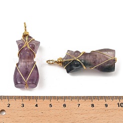Natural & Synthetic Mixed Gemstone Pendants&nbsp;G-K338-30G