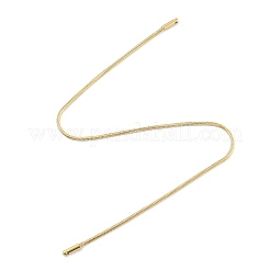 Ion Plating(IP) 304 Stainless Steel Round Snake Chain Bracelet Making&nbsp;BJEW-M293-11G