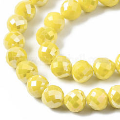 Electroplate Glass Beads Strands&nbsp;EGLA-Q125-007I