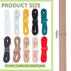 20 Yards 10 Colors Nylon Ribbon&nbsp;OCOR-BC0007-55
