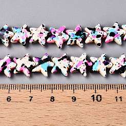 Spray Painted Synthetic Turquoise Beads Strands&nbsp;UNKW-T001-11F