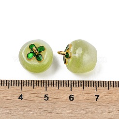 Transparent Glass Apple Pendants&nbsp;DGLA-E004-16A