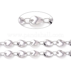 Tarnish Resistant 304 Stainless Steel Flash Twisted Slice Link Chains&nbsp;CHS-D028-02P