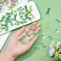 50Pcs 5 Style Alloy Enamel Pendants&nbsp;ENAM-NB0001-78-RS